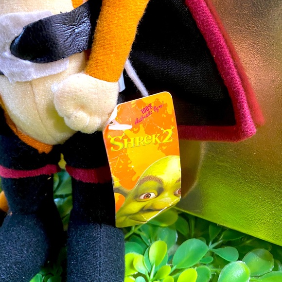 SHREK 2 VTG 2004 PUSS IN BOOTS COLLECTIBLE PLUSH DREAMWORKS 9.5” - Picture 10 of 12